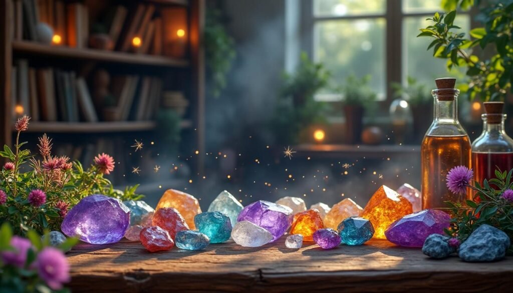 explorez le guide essentiel des pierres et cristaux, révélez leurs secrets magiques et apprenez à utiliser leurs pouvoirs pour votre bien-être et votre harmonie.